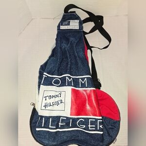 Tommy Hilfiger Blue and Red Bag